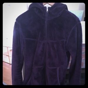 Spyder purple fleece zip up hoodie